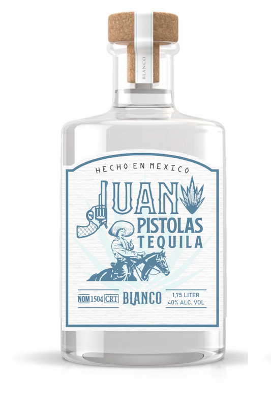 JUAN PISTOLAS TEQUILA BLANCO 750 ML